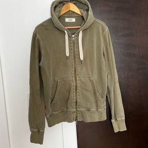 Buck Mason Olive Sweater Hoodie Large